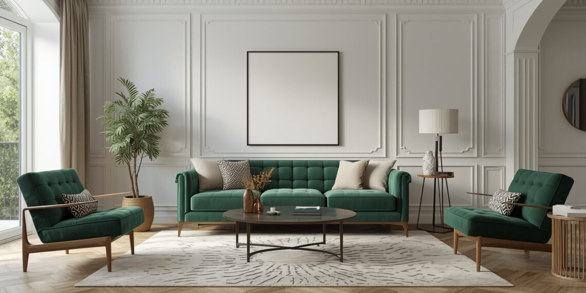 Emerald Green Sofa Living Room Ideas