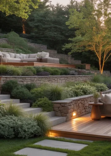 Down Sloped Backyard Ideas