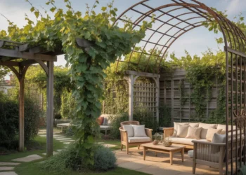 Easy Backyard Grape Vine Trellis Designs