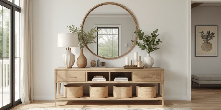 Entryway Console Table Decor Ideas